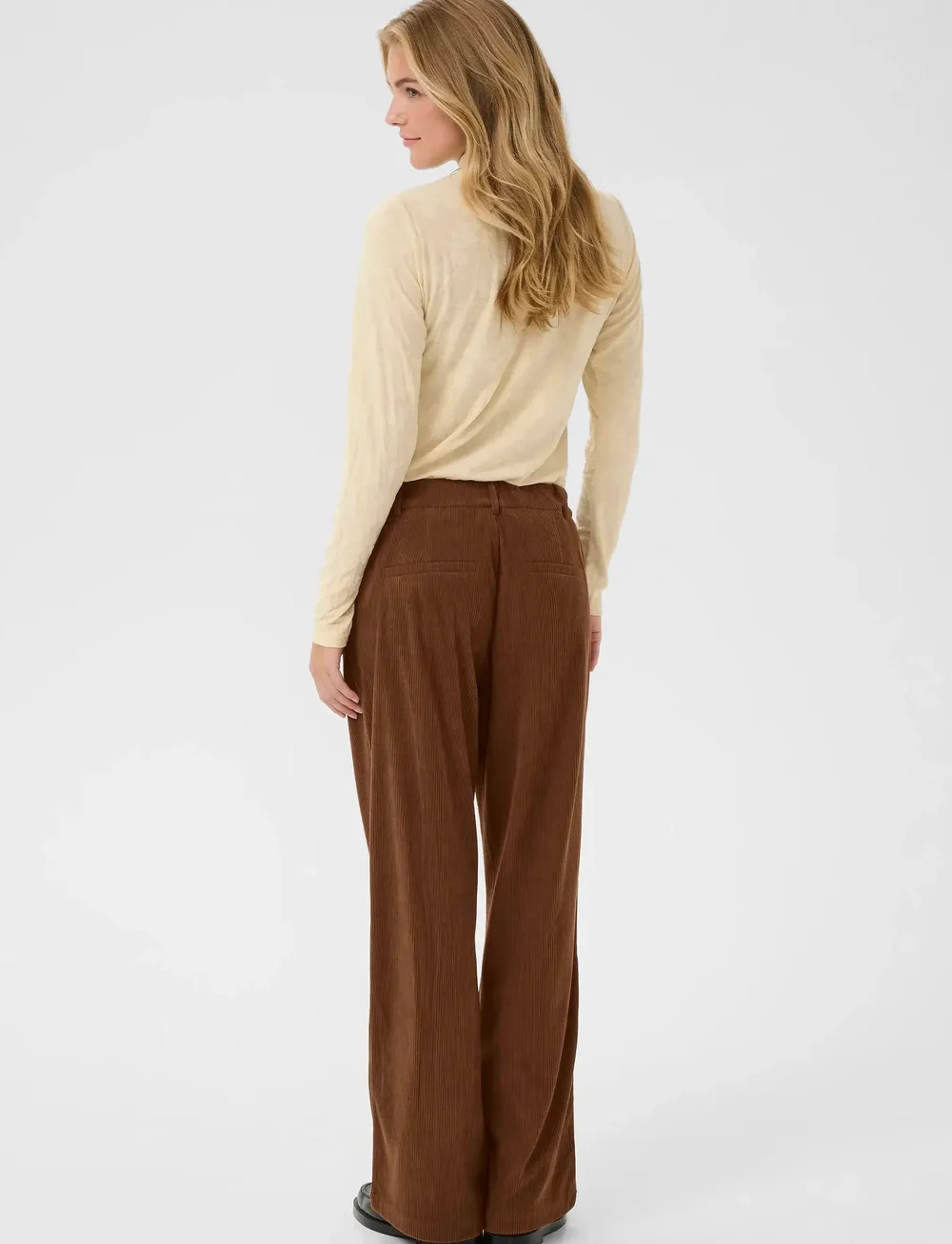 Cream - CRKanna Corduroy Pant - bukser med brede ben - sorrel horse - 4