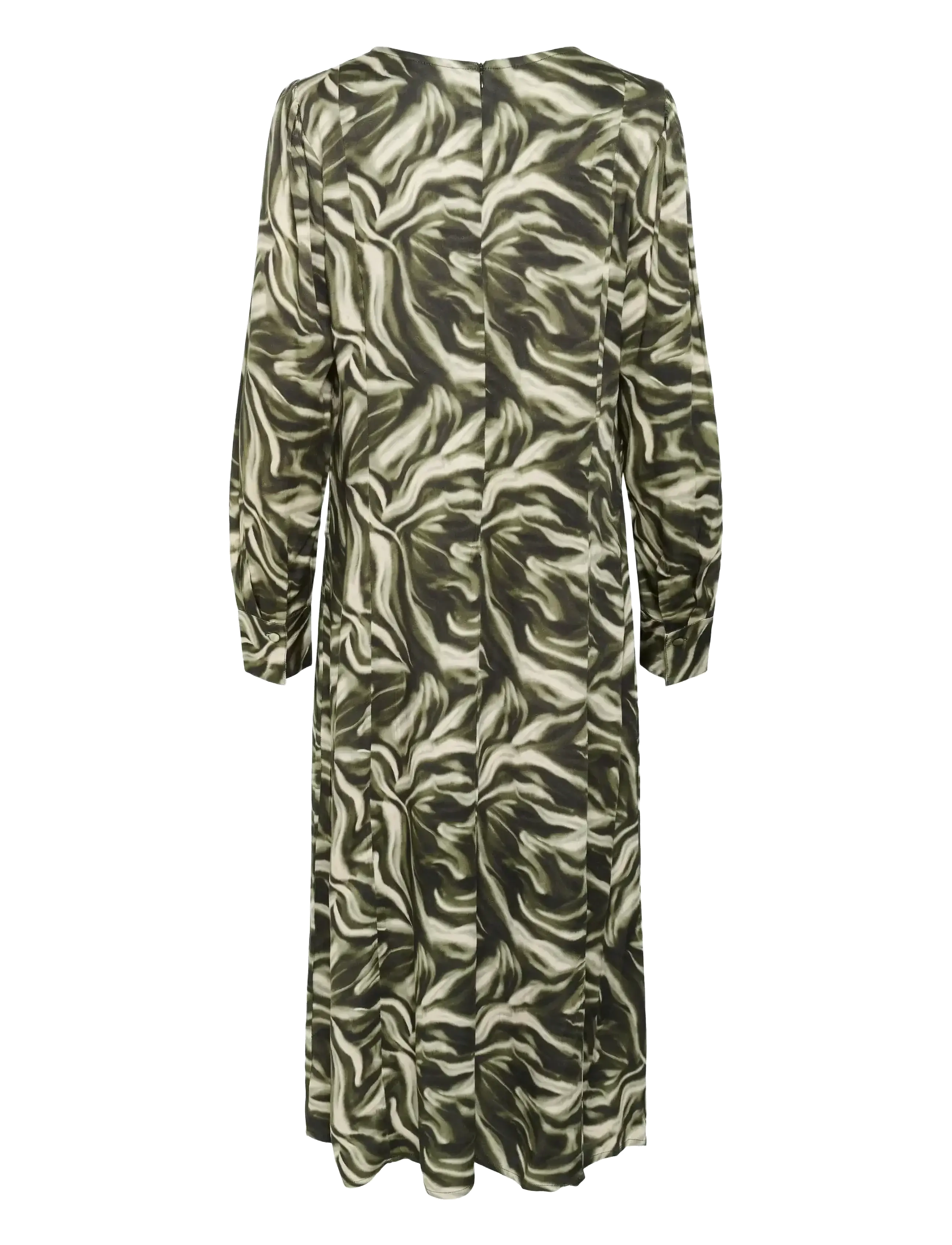 Cream - CRBeva Dress - midi dresses - green animal - 2