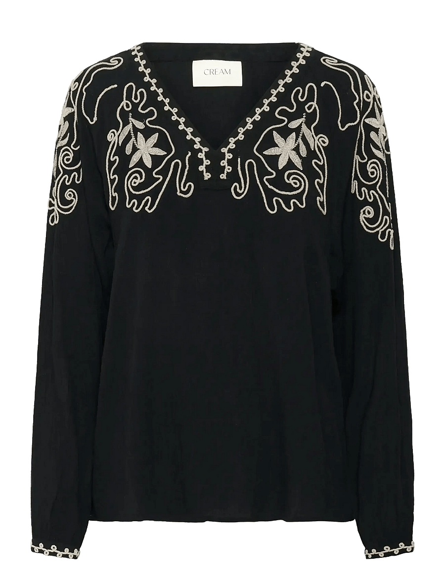 Cream - CRRosine Blouse - langærmede bluser - pitch black - 1