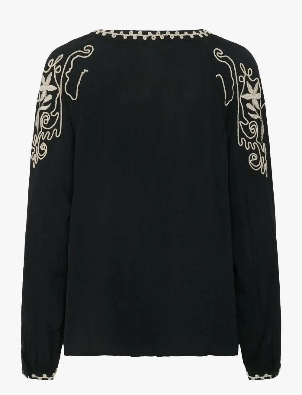 Cream - CRRosine Blouse - langärmlige blusen - pitch black - 2