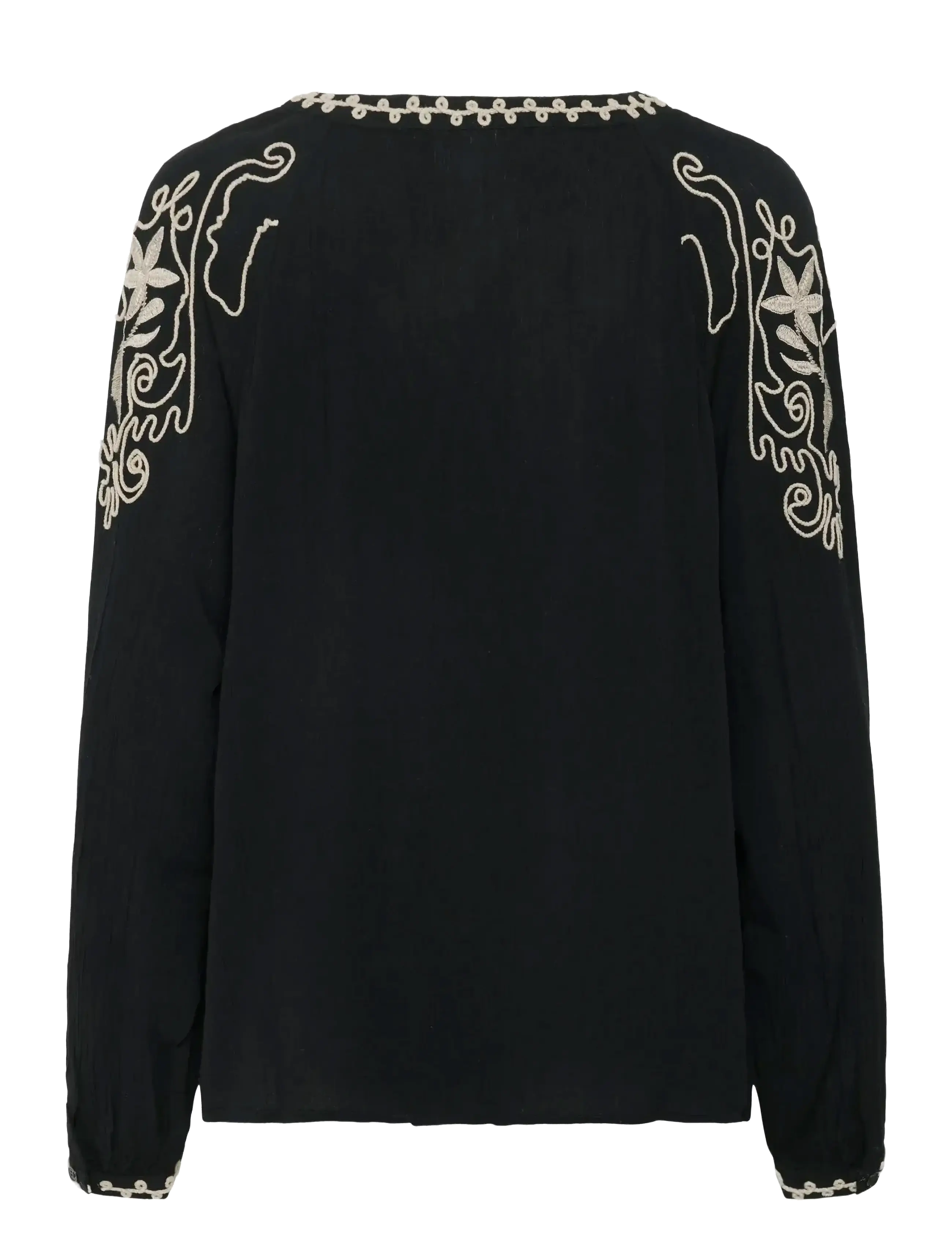 Cream - CRRosine Blouse - langärmlige blusen - pitch black - 2