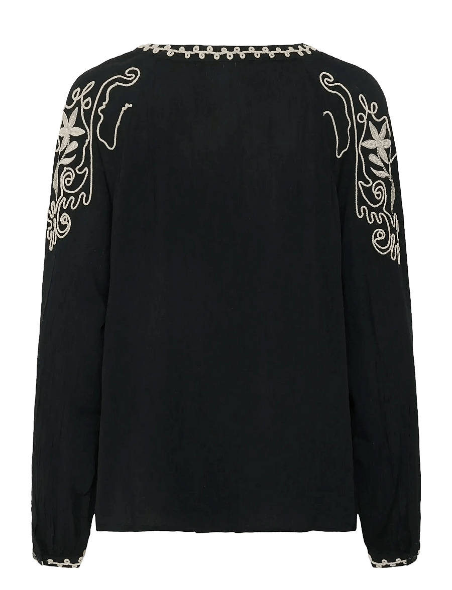 Cream - CRRosine Blouse - langærmede bluser - pitch black - 2