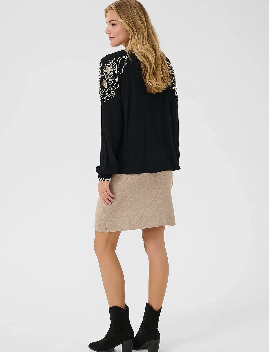 Cream - CRRosine Blouse - langærmede bluser - pitch black - 4