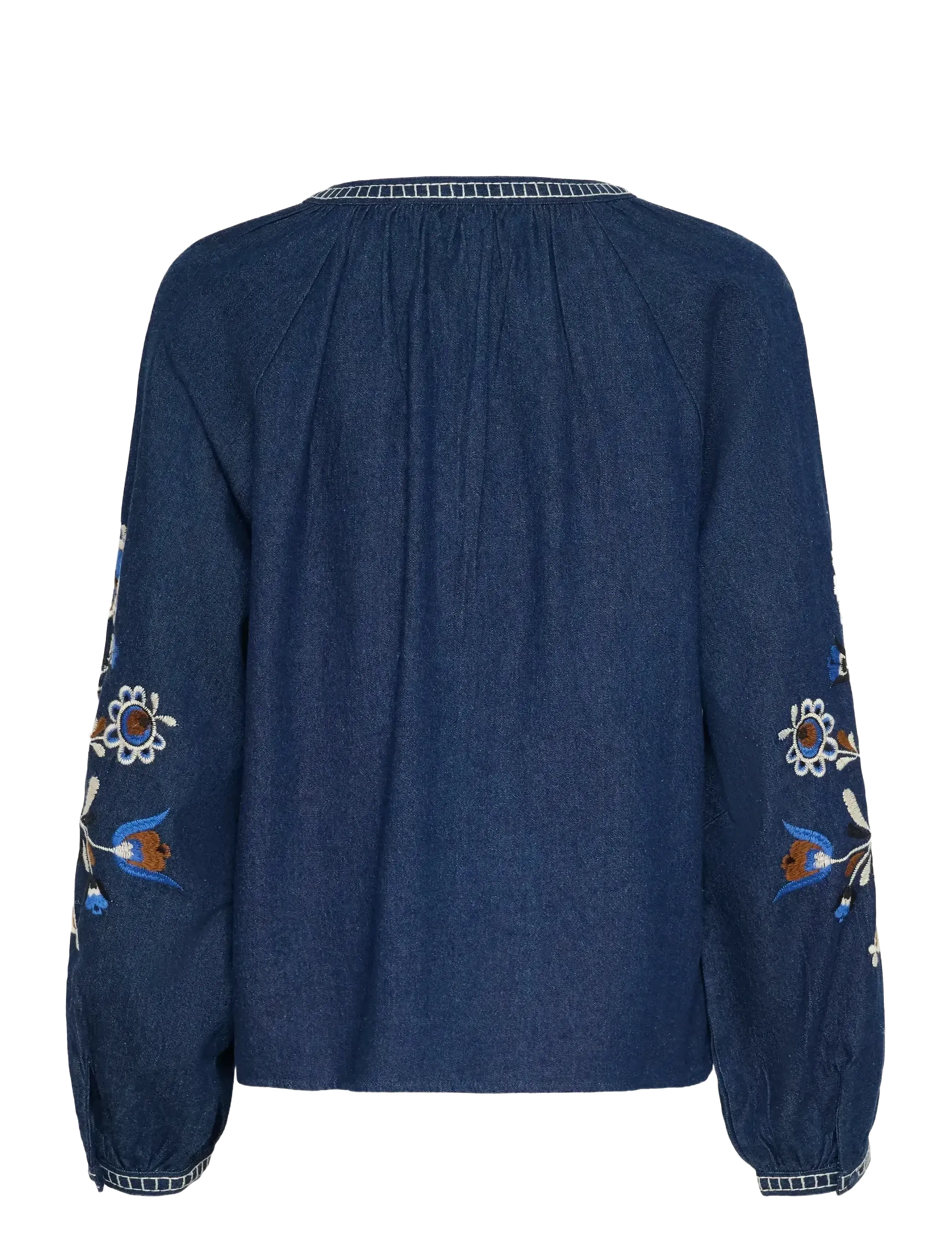 Cream - CRGro Blouse - blouses met lange mouwen - dundee dark denim - 2