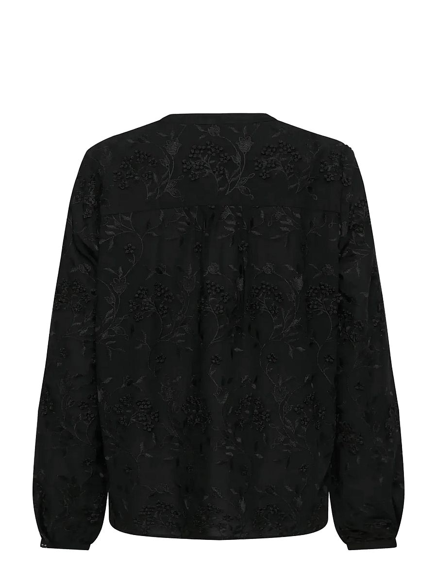 Cream - CRHilda Shirt - pikkade varrukatega särgid - pitch black - 2