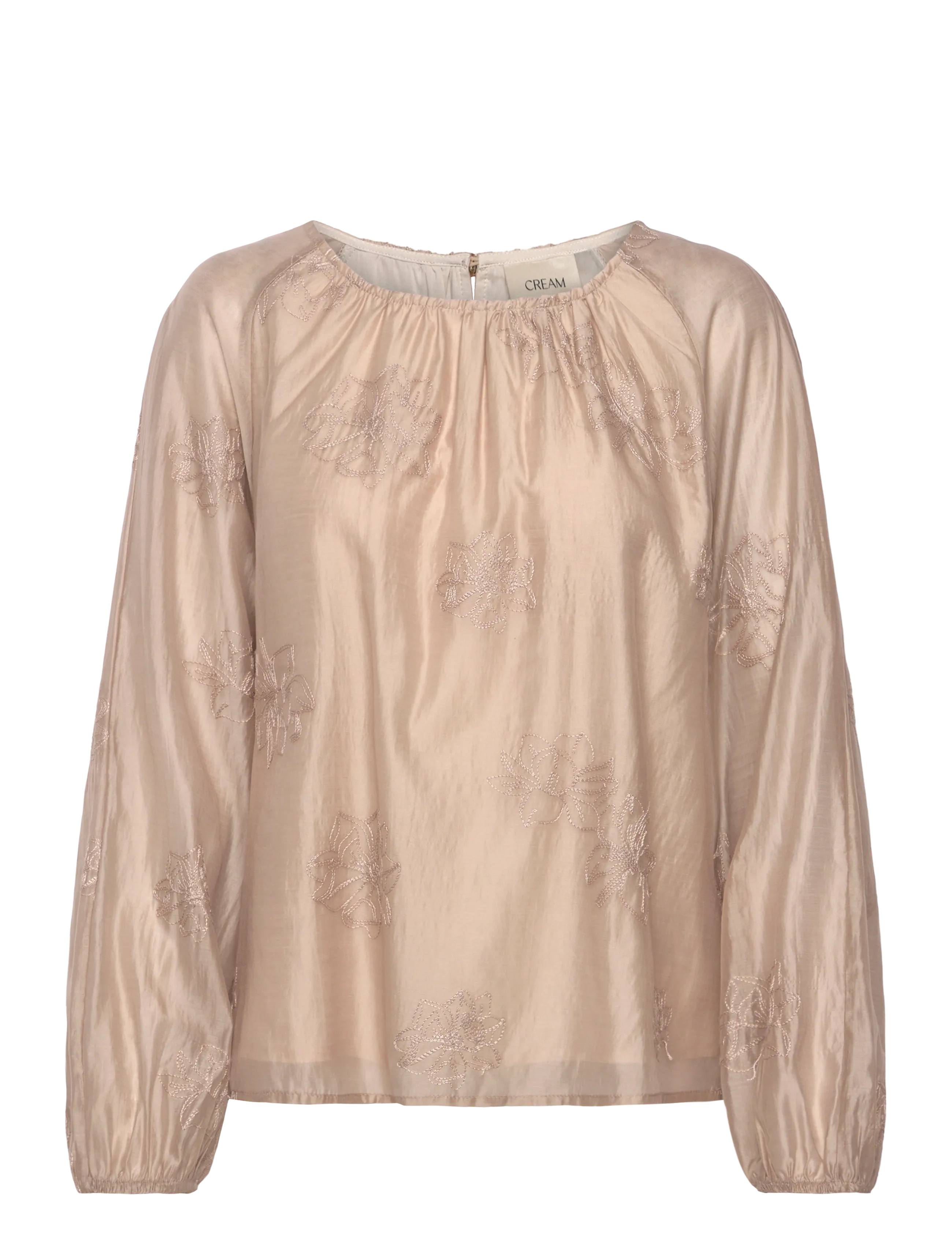 Cream Crbine Blouse, 34, Blouses, Beige - Long-sleeved, Frauen