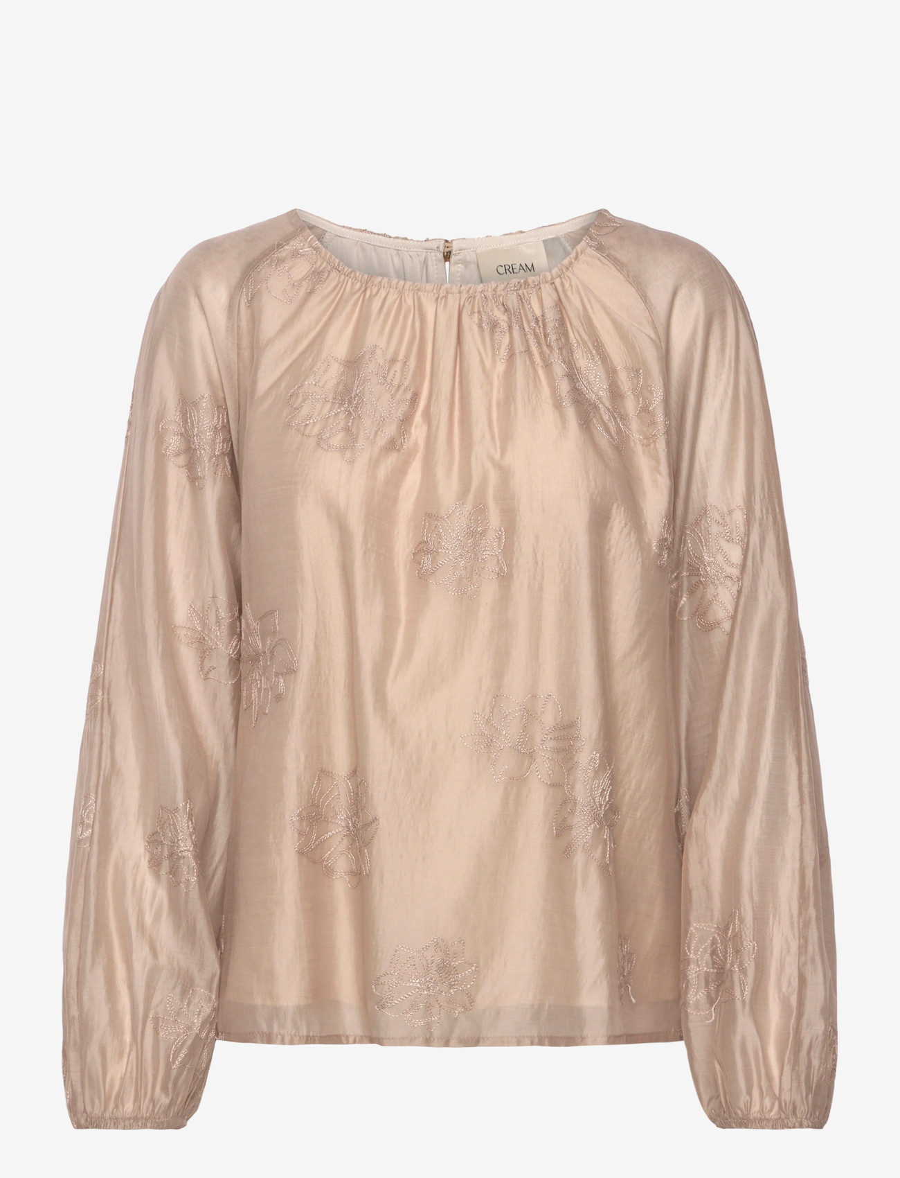Cream - CRBine Blouse - langærmede bluser - cobblestone - 0