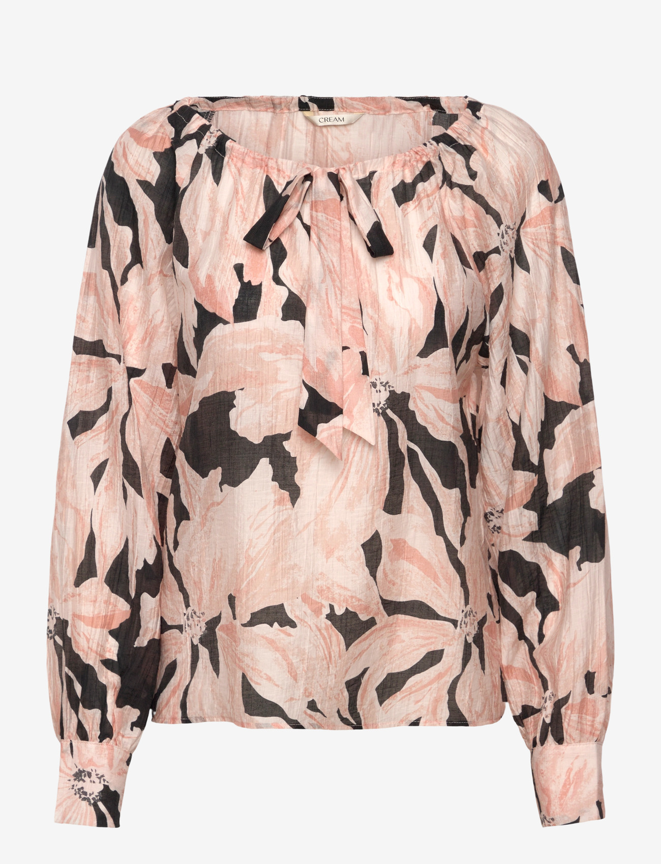 Cream - CRReese Blouse - långärmade blusar - rose dust flower - 0