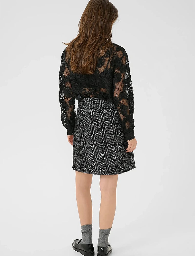 Cream - CRRory Shirt - pitkähihaiset kauluspaidat - pitch black - 4