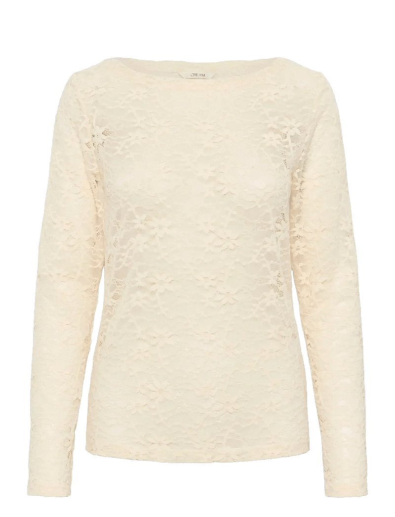 Cream - CRInge Lace Blouse - blouses à manches longues - birch - 1