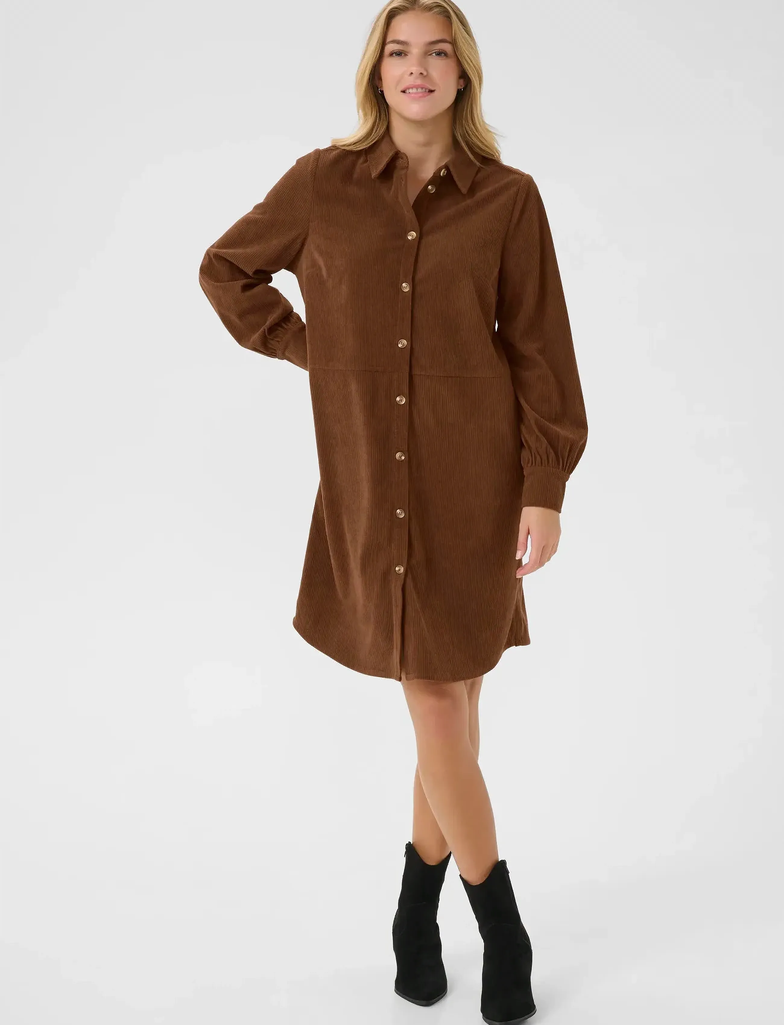 Cream - CRKanna Dress - marškinių tipo suknelės - sorrel horse - 3