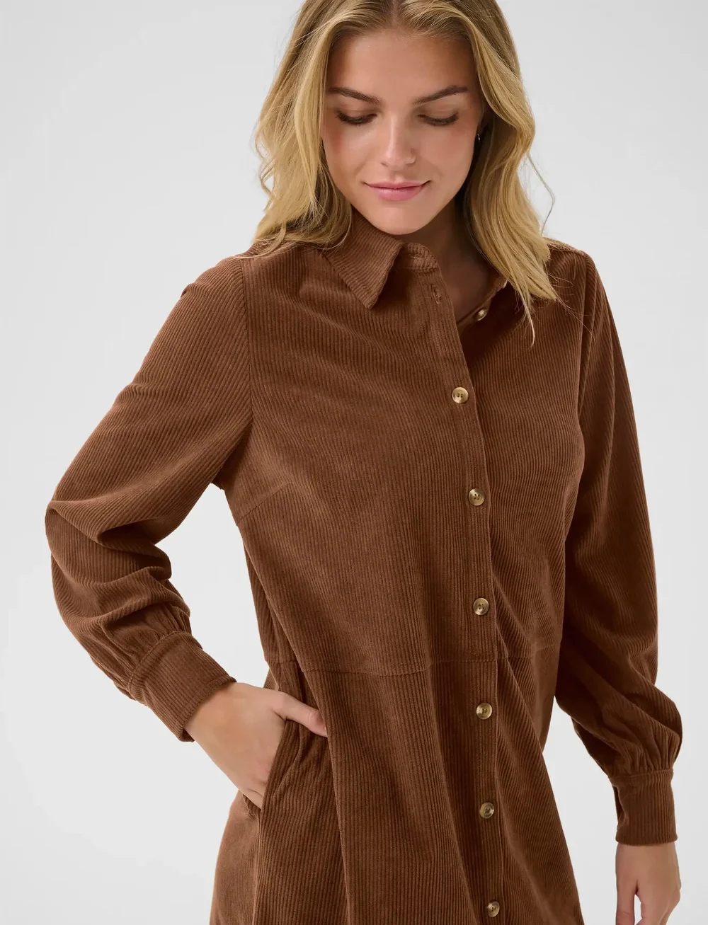 Cream - CRKanna Dress - särkkleidid - sorrel horse - 5