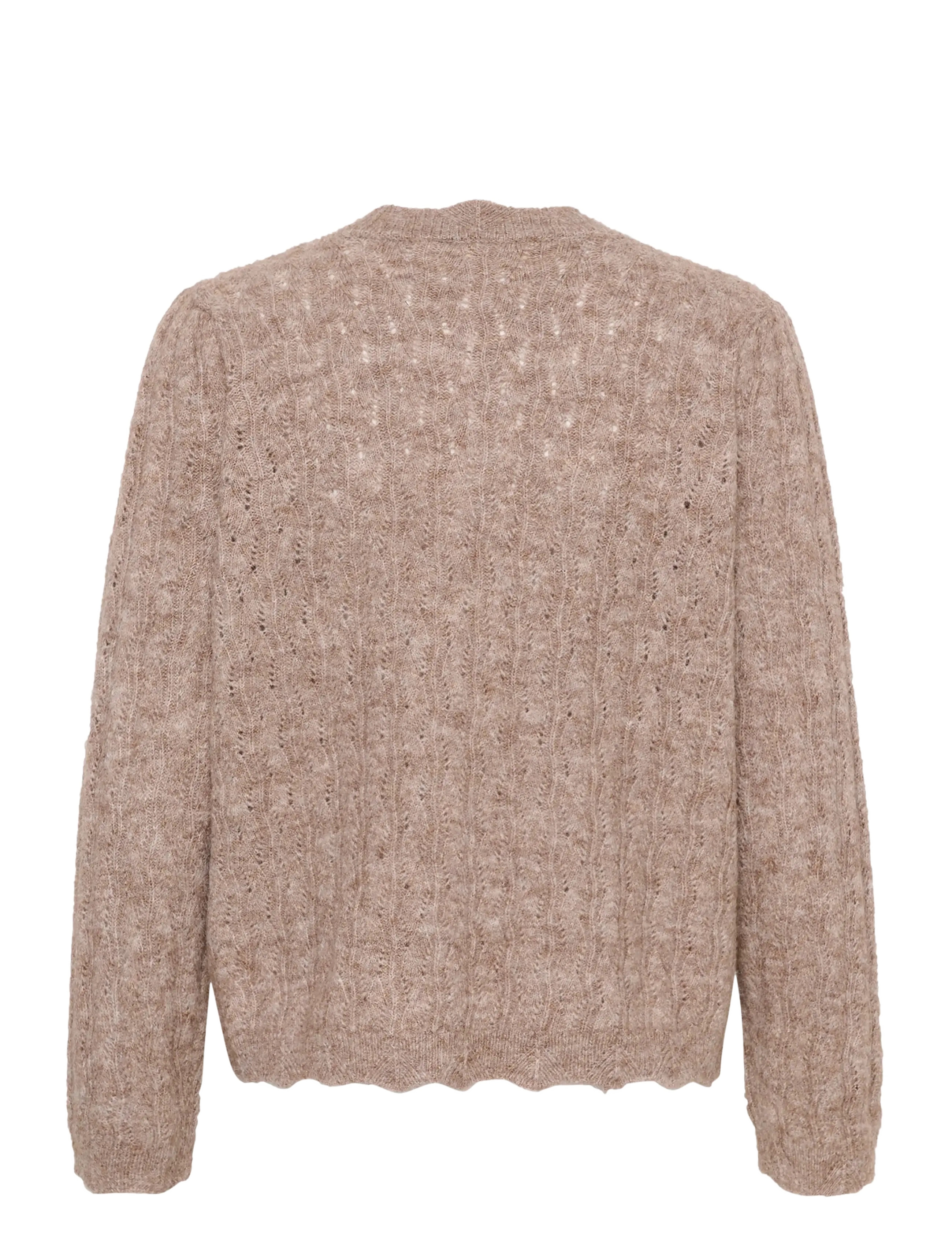 Cream - CRJunah Cardigan - cardigans - dark oat melange - 1