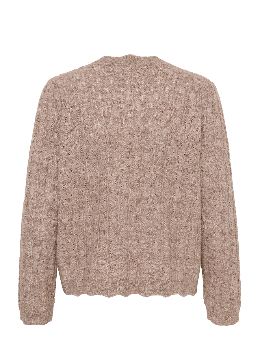 Cream - CRJunah Cardigan - strickjacken - dark oat melange - 1