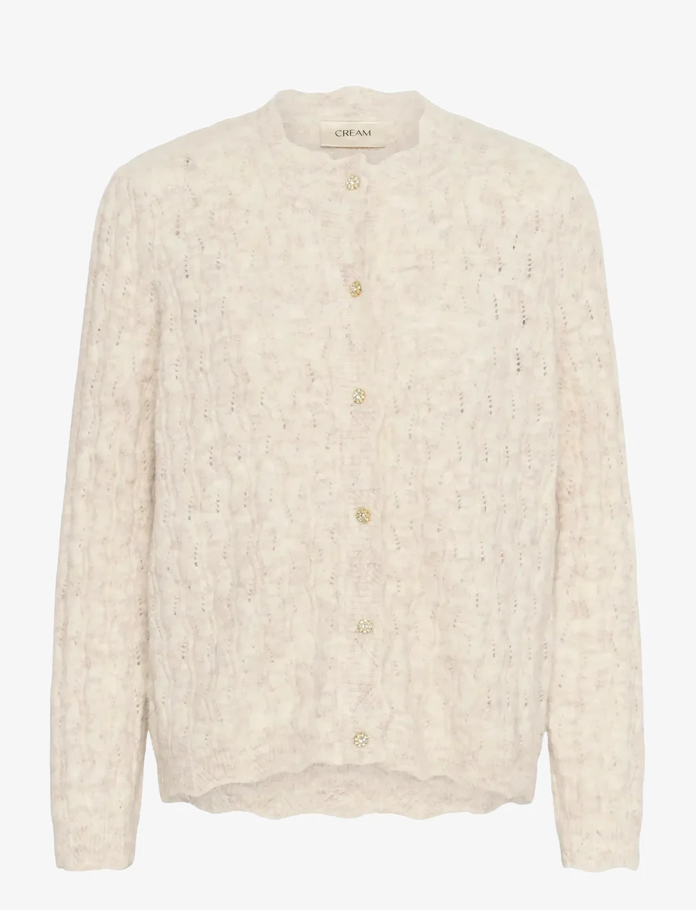 Cream - CRJunah Cardigan - kardiganid - oat melange - 1