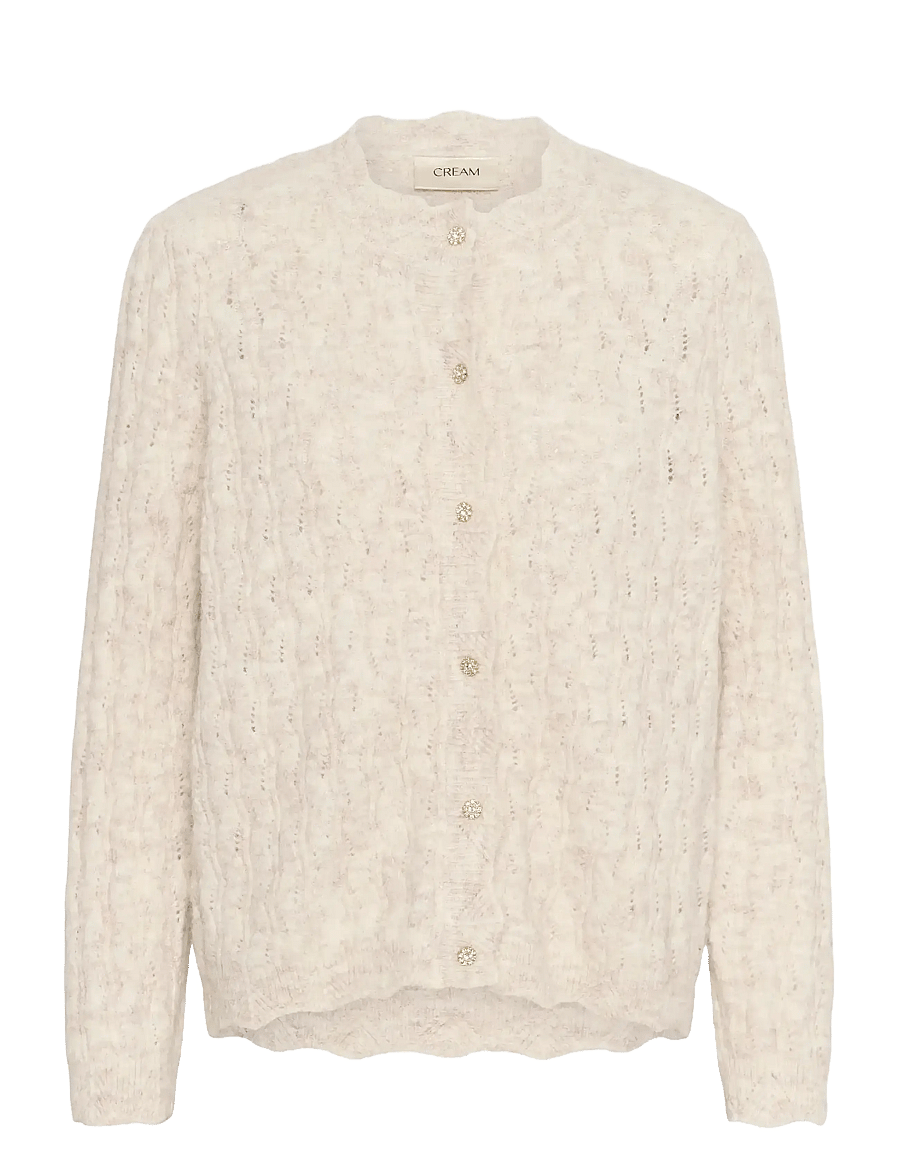 Cream - CRJunah Cardigan - kardiganid - oat melange - 1