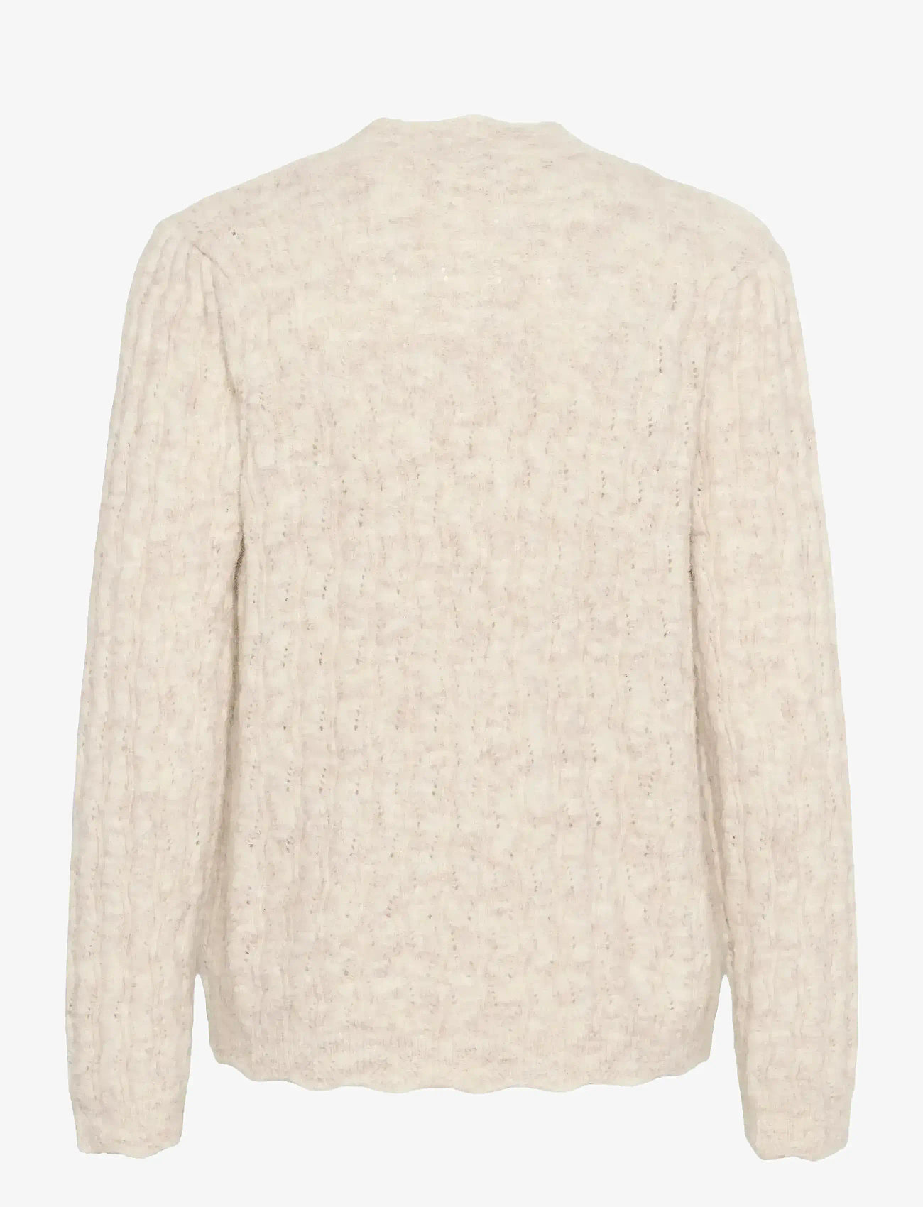 Cream - CRJunah Cardigan - koftor - oat melange - 2