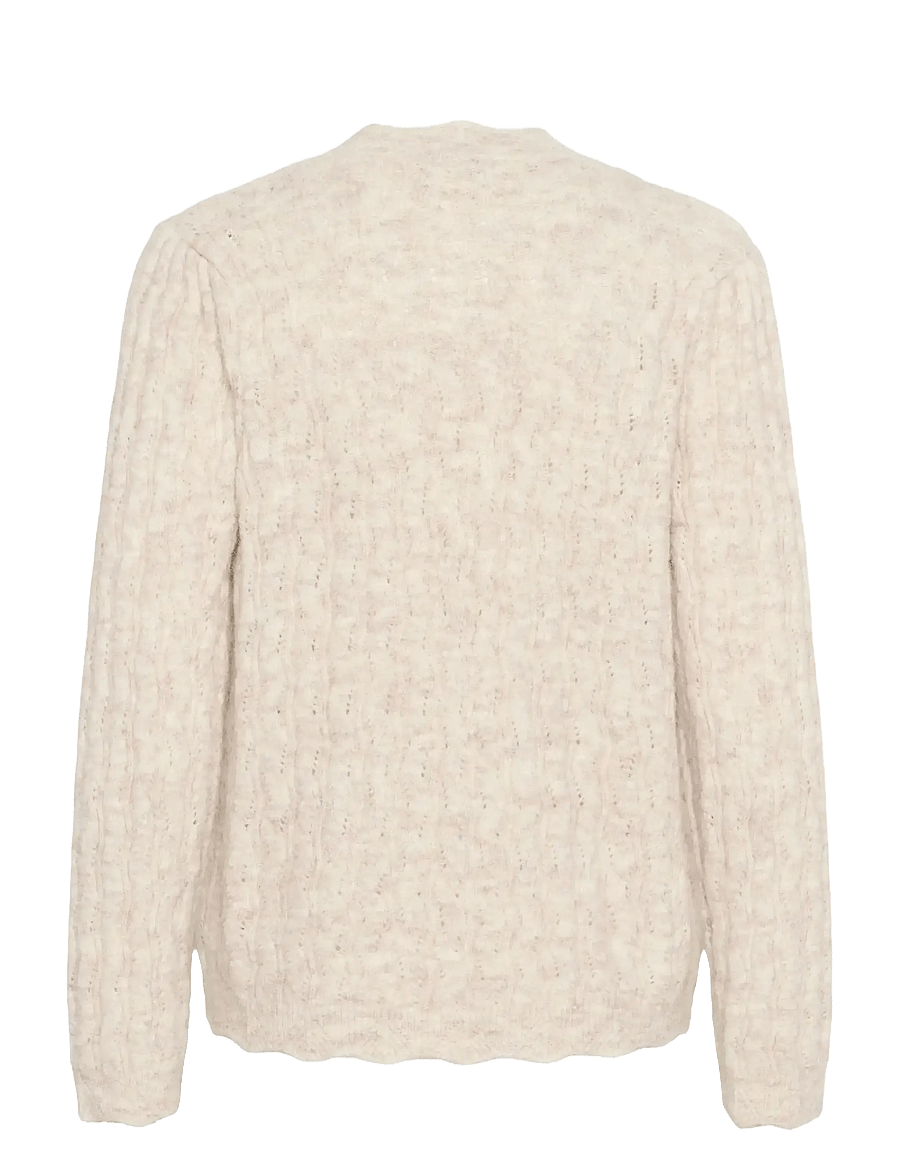 Cream - CRJunah Cardigan - kardiganid - oat melange - 2