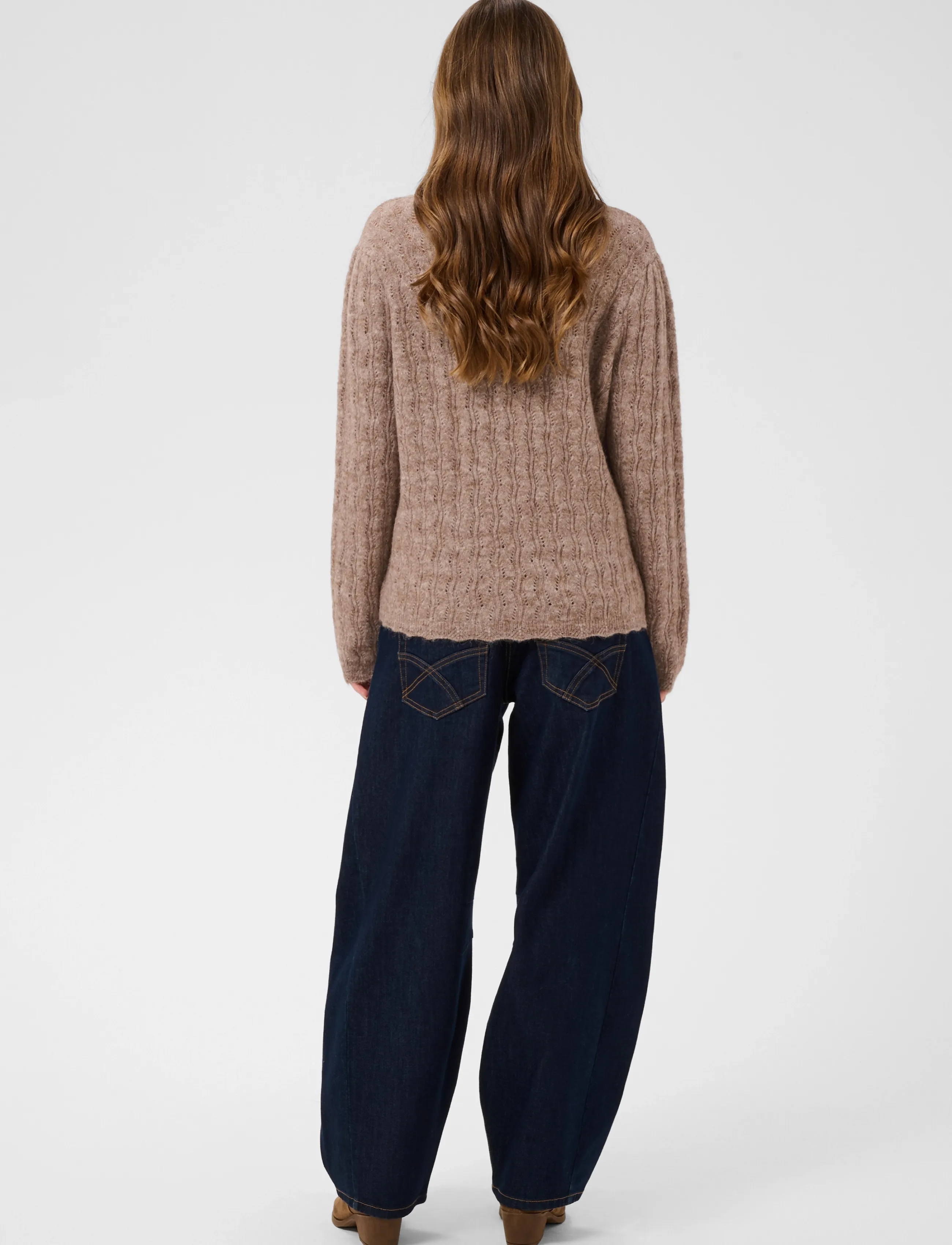 Cream - CRJunah Pullover - dark oat melange - 4