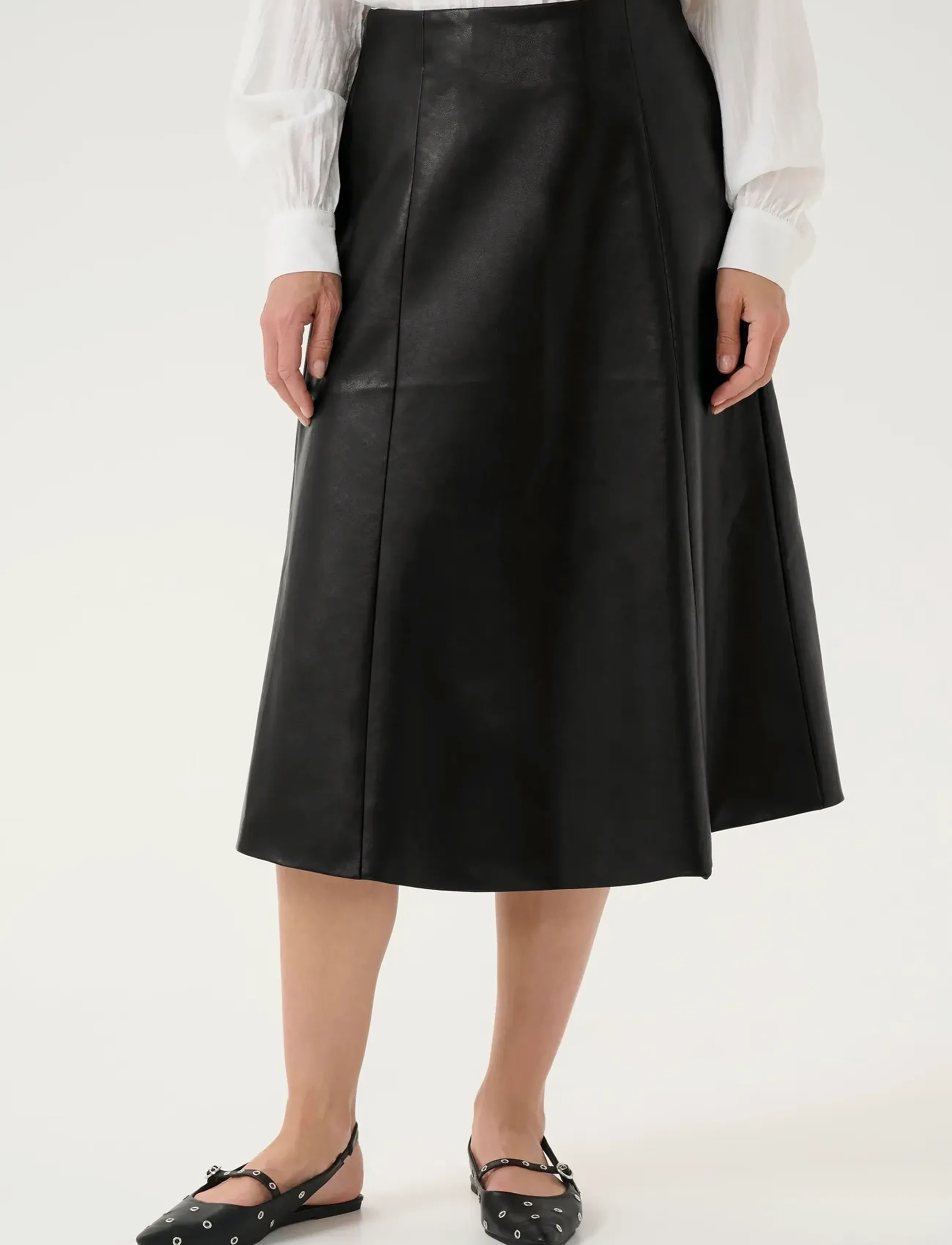 Cream Crpaloma Skirt, 42, Black, Nederdele > Knælange Og Midi Nederdele, Dame