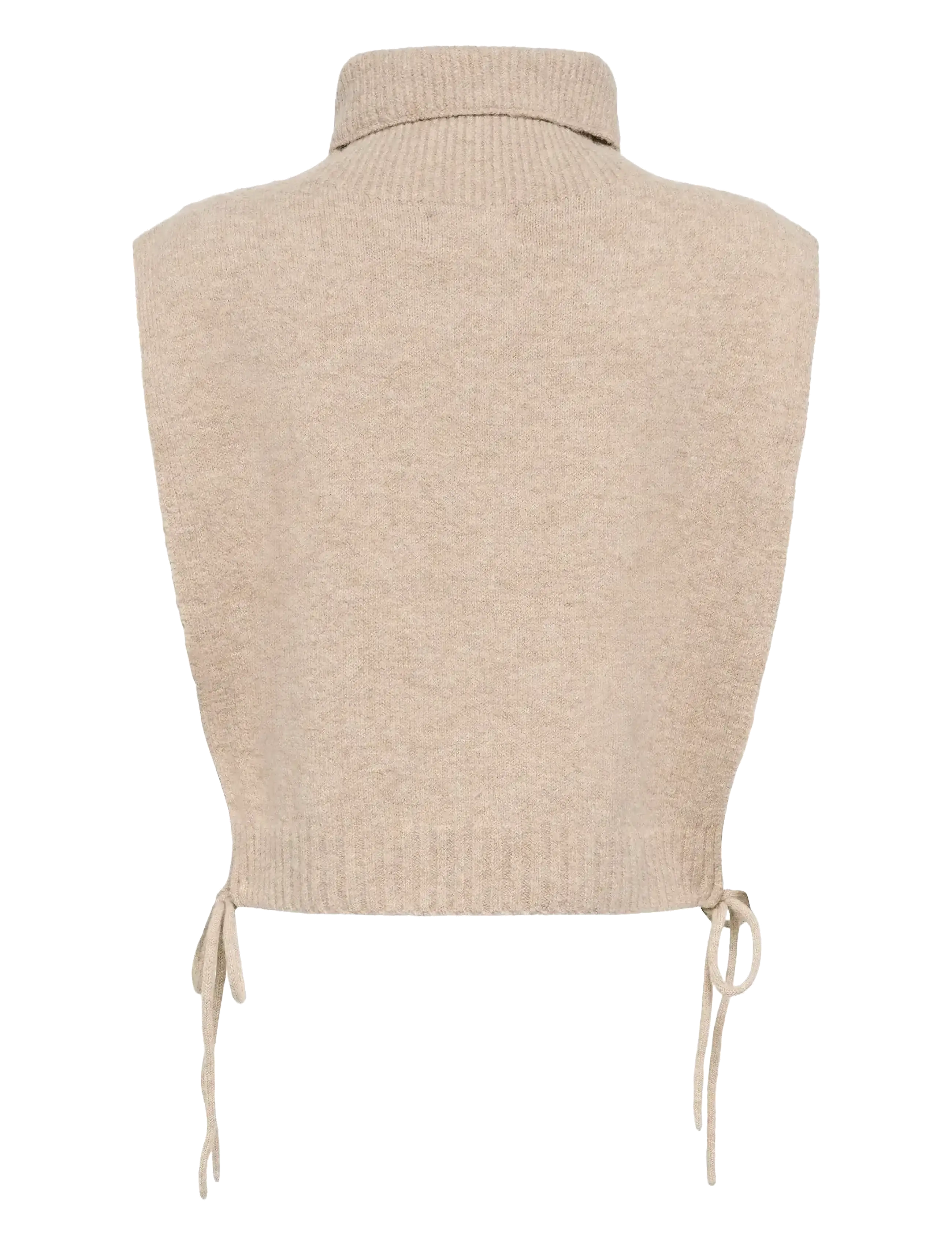 Cream - CRFrina Knit Slipover - knitted vests - cobblestone melange - 2