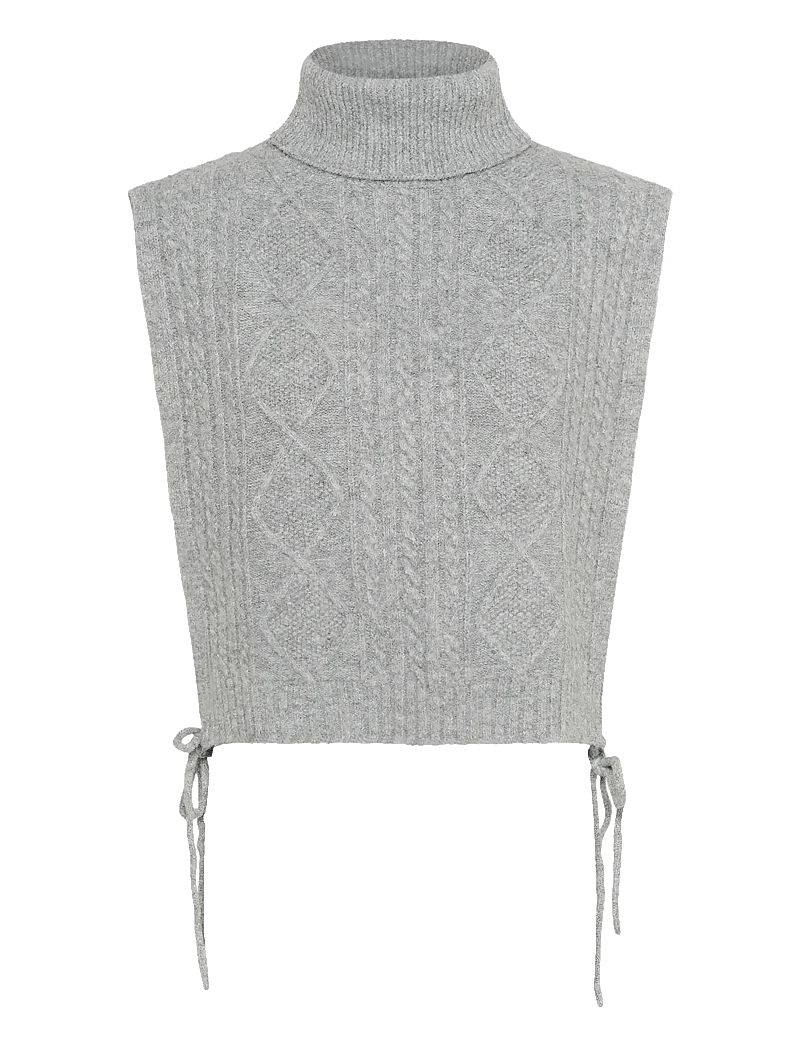 Cream - CRFrina Knit Slipover - kootud vestid - grey melange - 1