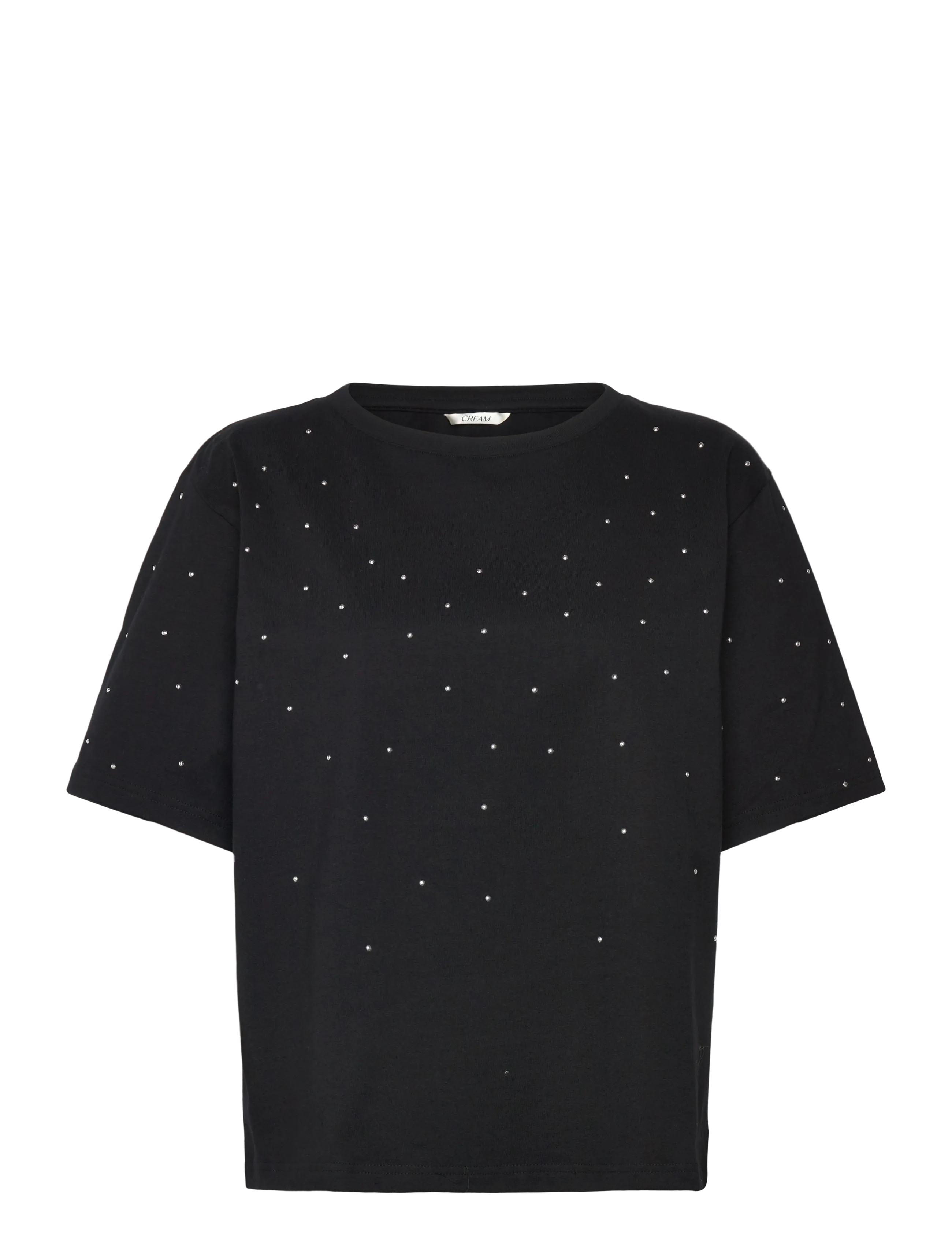 CRLeona Studs Tshirt - PITCH BLACK