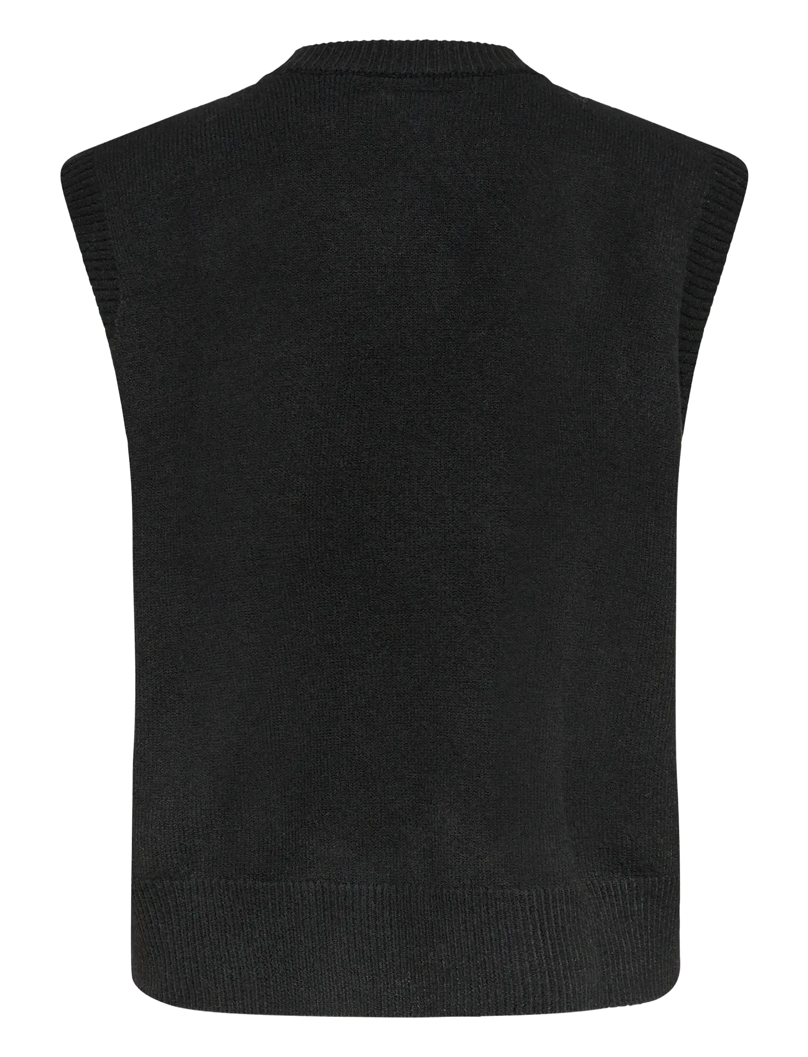 Cream - CREroka Knit Slipover - vestes tricot - pitch black - 2