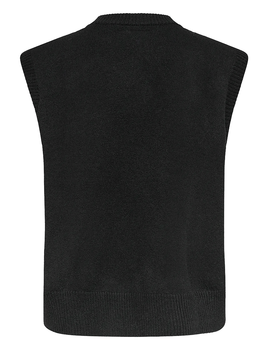 Cream - CREroka Knit Slipover - vestes tricot - pitch black - 2