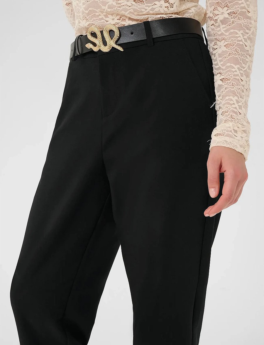 Cream - CRVeronica Ankl Pant - hose mit geradem bein - pitch black - 5