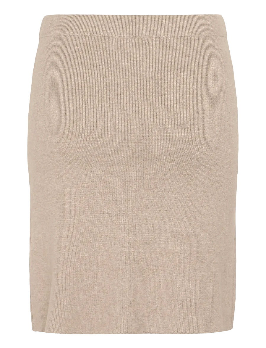 Cream - CRDela Knit Skirt - strickröcke - cobblestone melange - 2