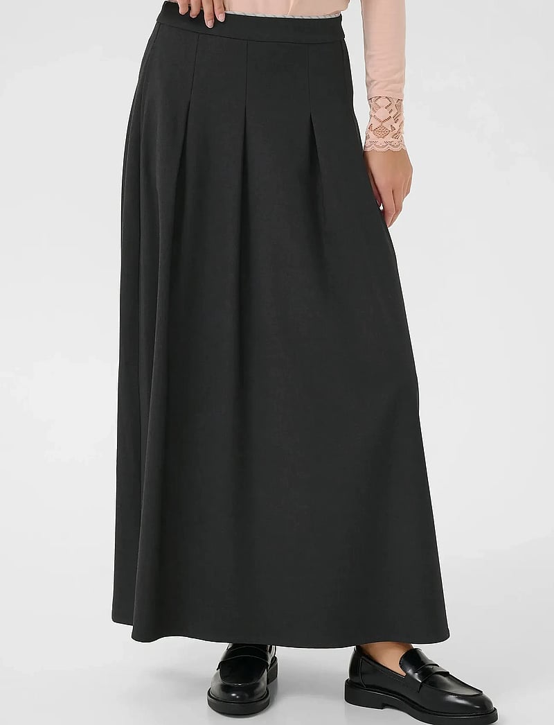 Cream - CRBabeth Skirt - maxi röcke - dark grey melange - 0