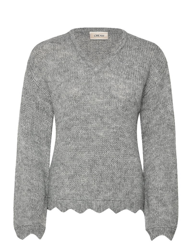 Cream - CRNiso Pullover - pullover - grey melange - 0