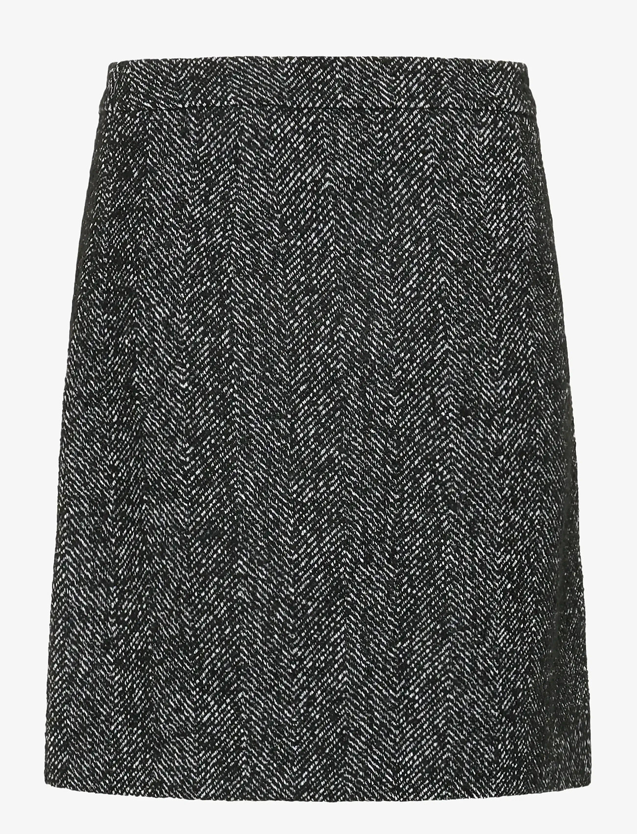 Cream - CROlina Skirt - korta kjolar - black/white herringbone - 2