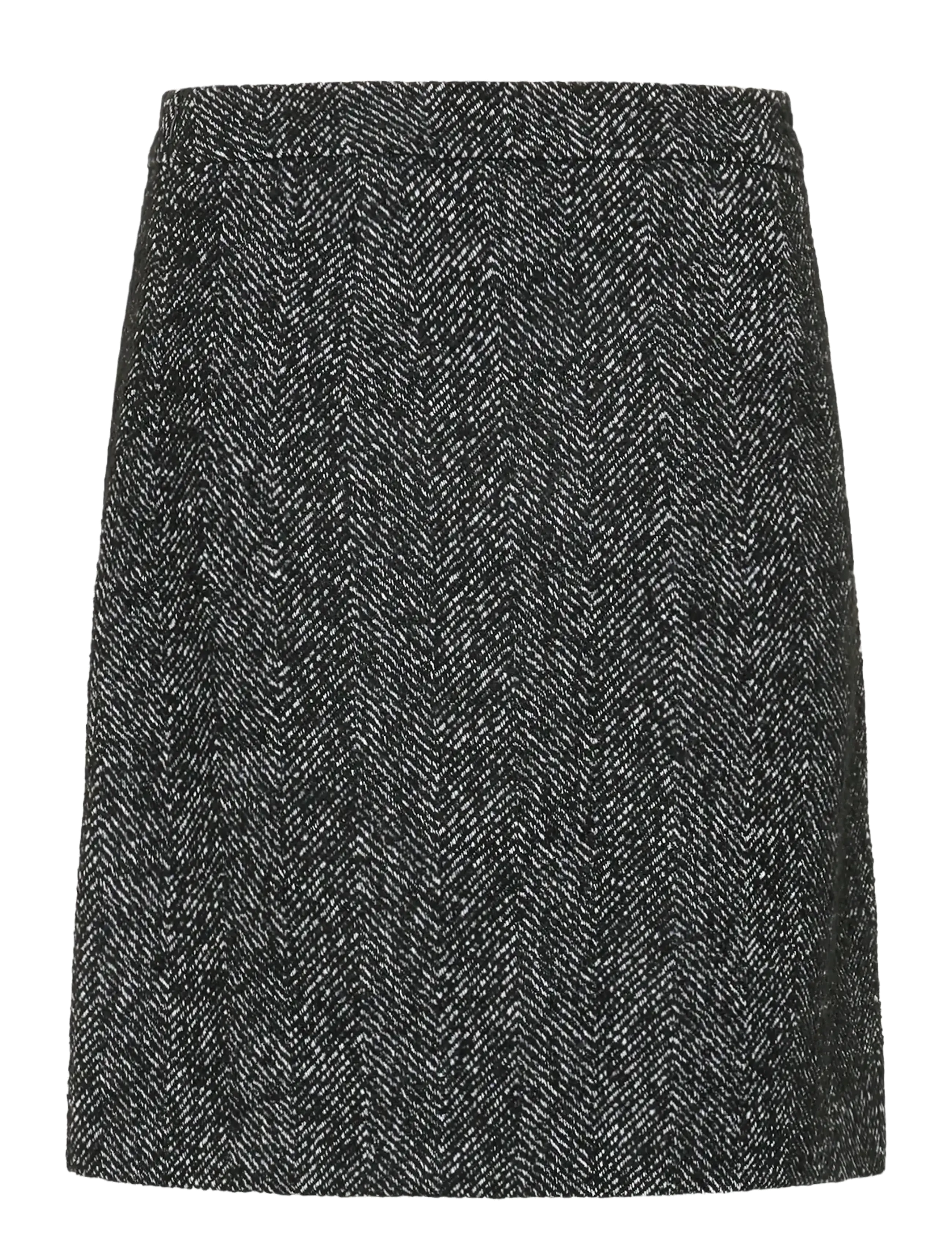 Cream - CROlina Skirt - korte nederdele - black/white herringbone - 2