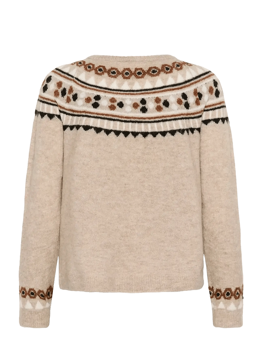 Cream - CRCherrie Pullover - kampsunid - cobblestone melange - 2