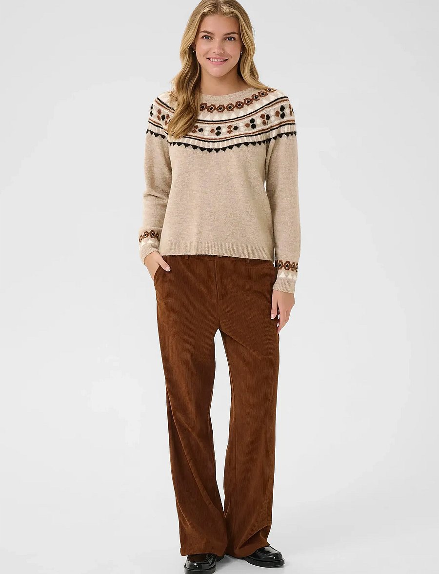 Cream - CRCherrie Pullover - kampsunid - cobblestone melange - 3