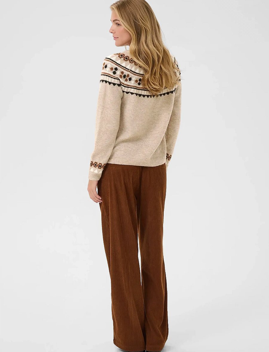 Cream - CRCherrie Pullover - kampsunid - cobblestone melange - 4