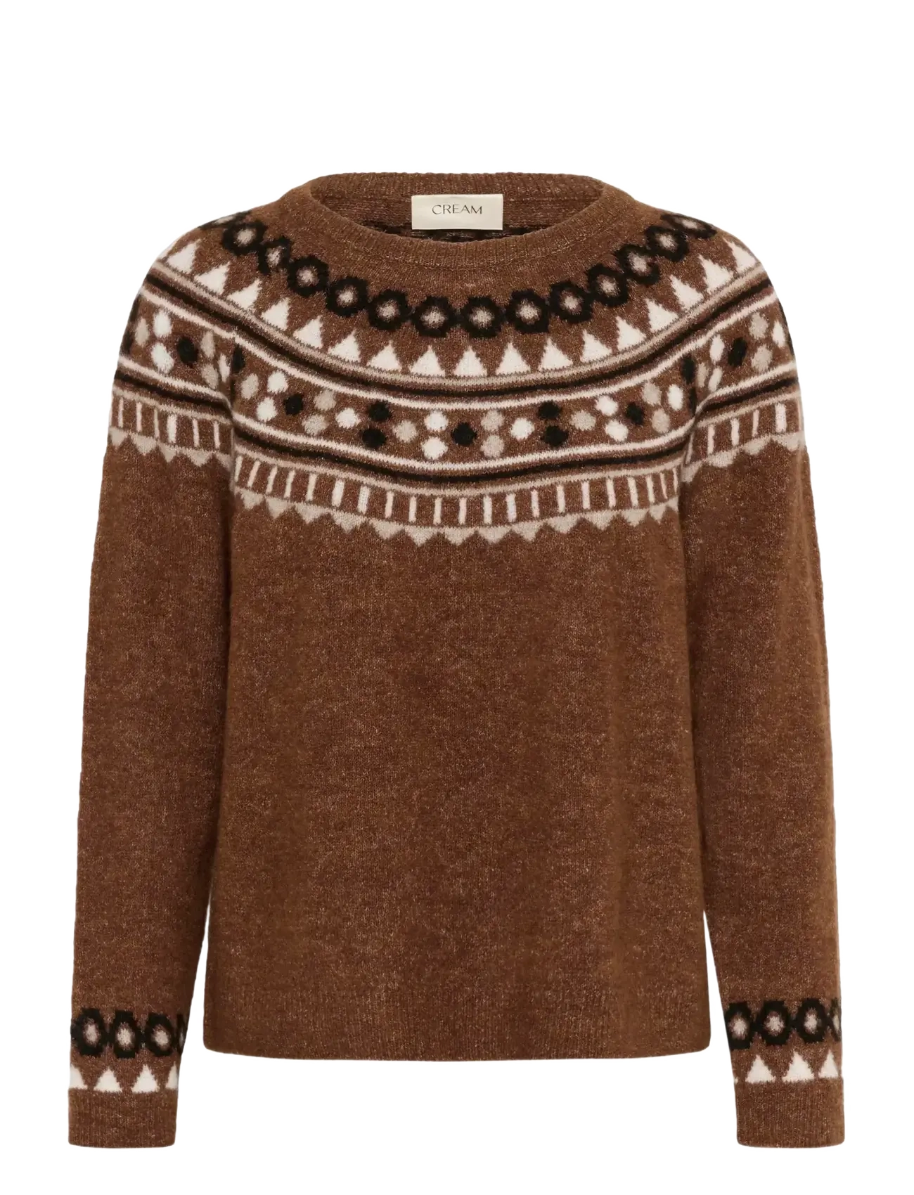 Cream CRCherrie Pullover - Pullover - SORREL HORSE MELANGE / brown