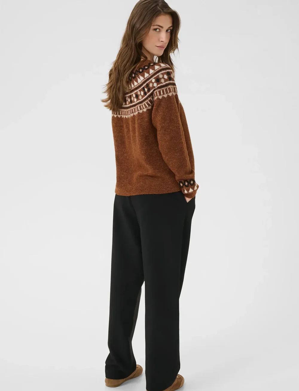 Cream - CRCherrie Pullover - pullover - sorrel horse melange - 4