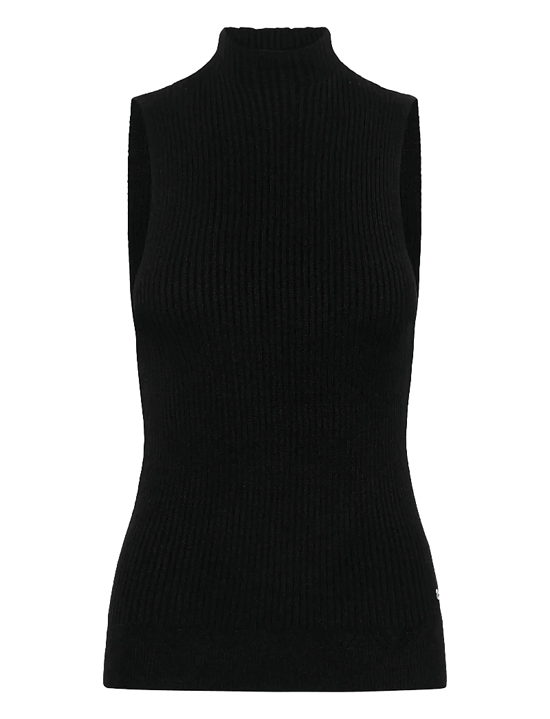 Cream - CRDela Knit Sleeveless Turtleneck - rollkragenpullover - pitch black - 1