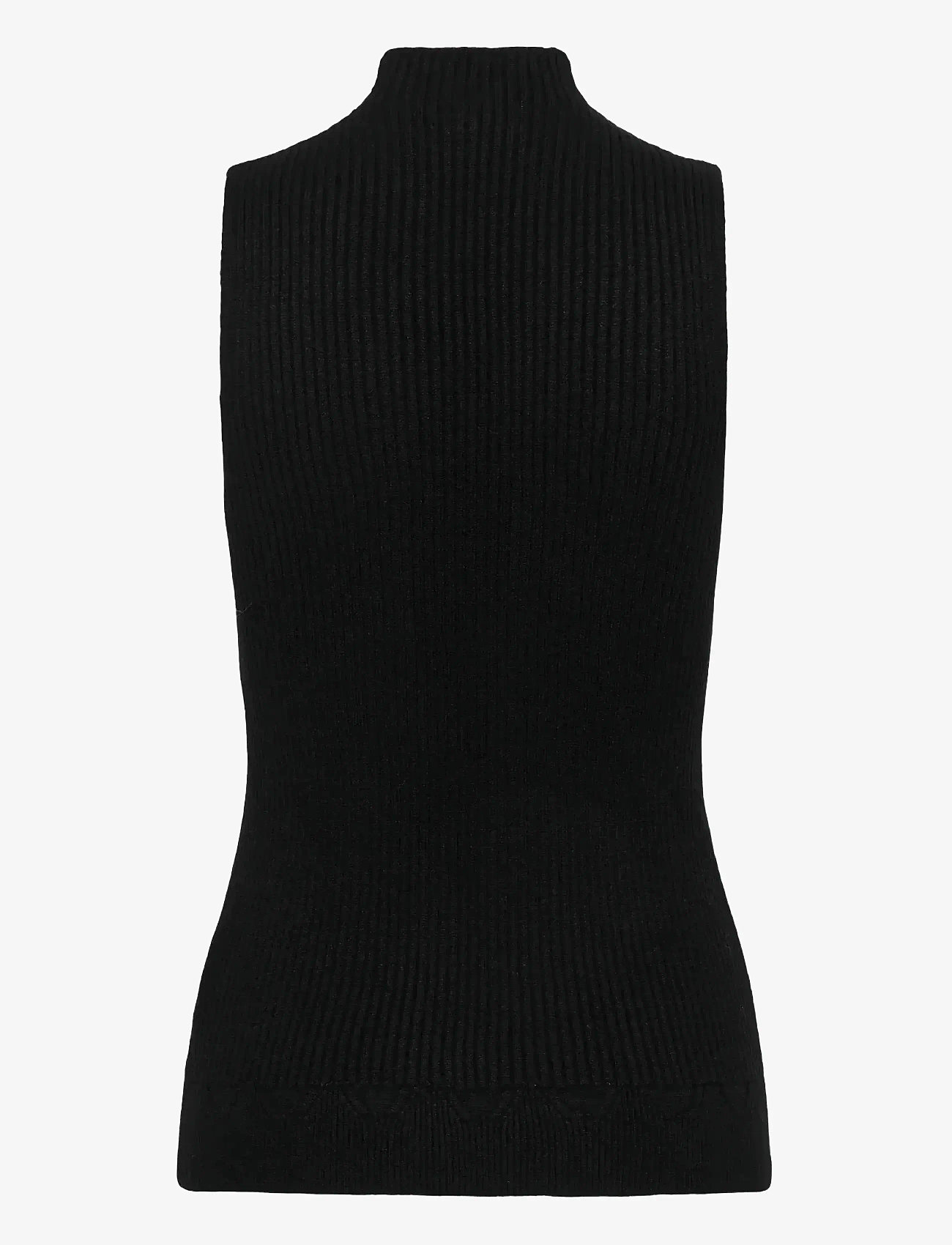 Cream - CRDela Knit Sleeveless Turtleneck - rullekraver - pitch black - 2