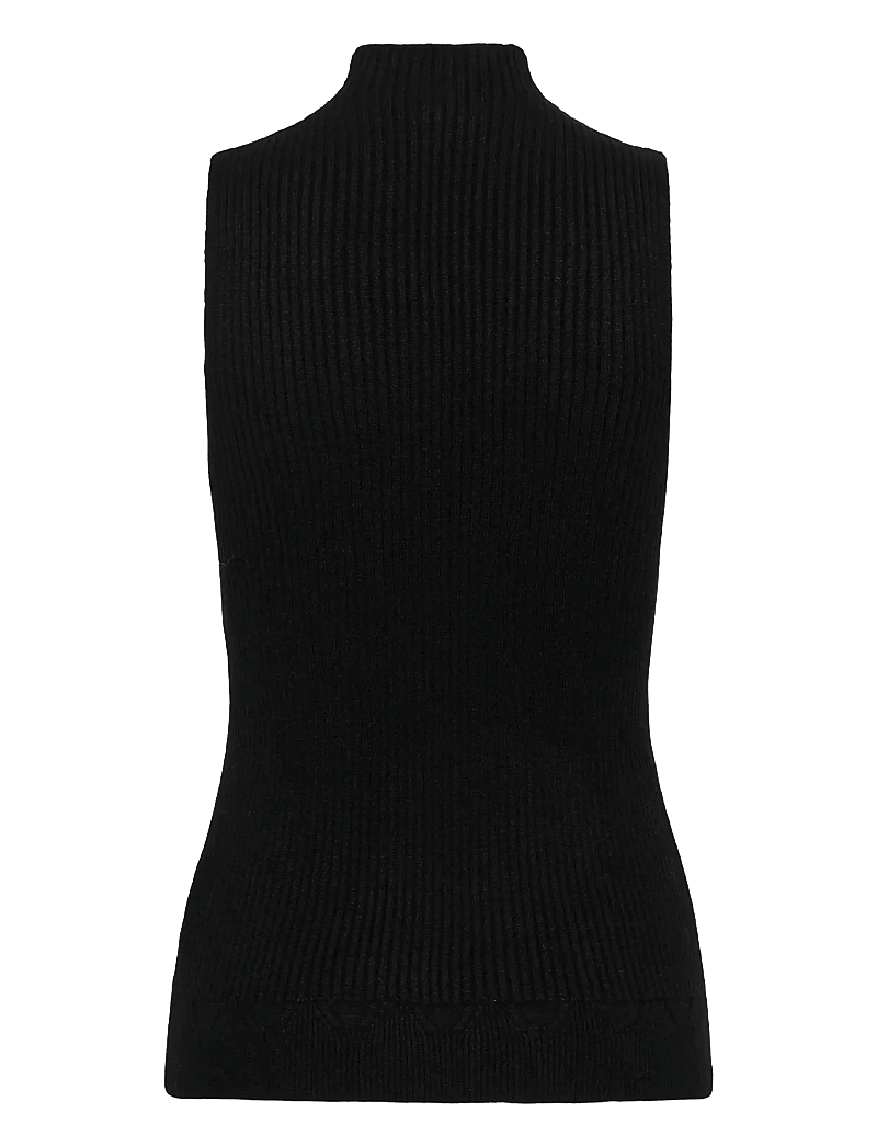 Cream - CRDela Knit Sleeveless Turtleneck - rollkragenpullover - pitch black - 2