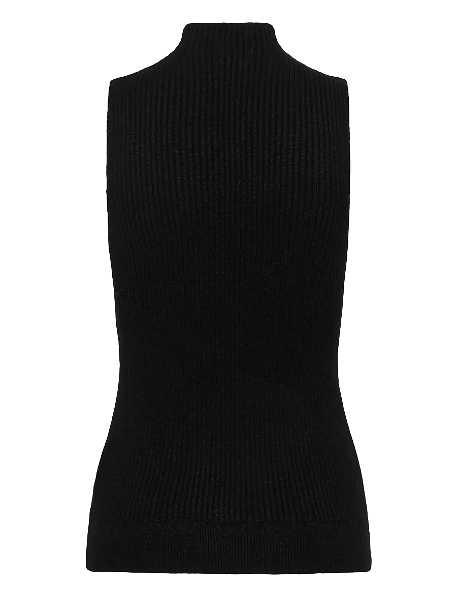 Cream - CRDela Knit Sleeveless Turtleneck - pulls à col roulé - pitch black - 2