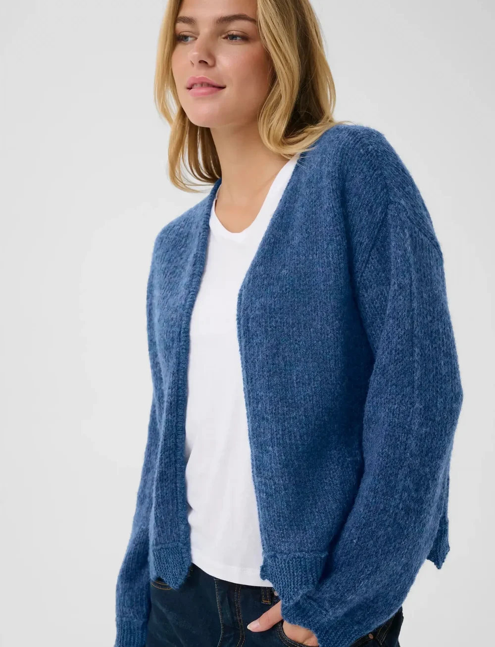 Cream - CRNiso cardigan - cardigans - galaxy blue - 5