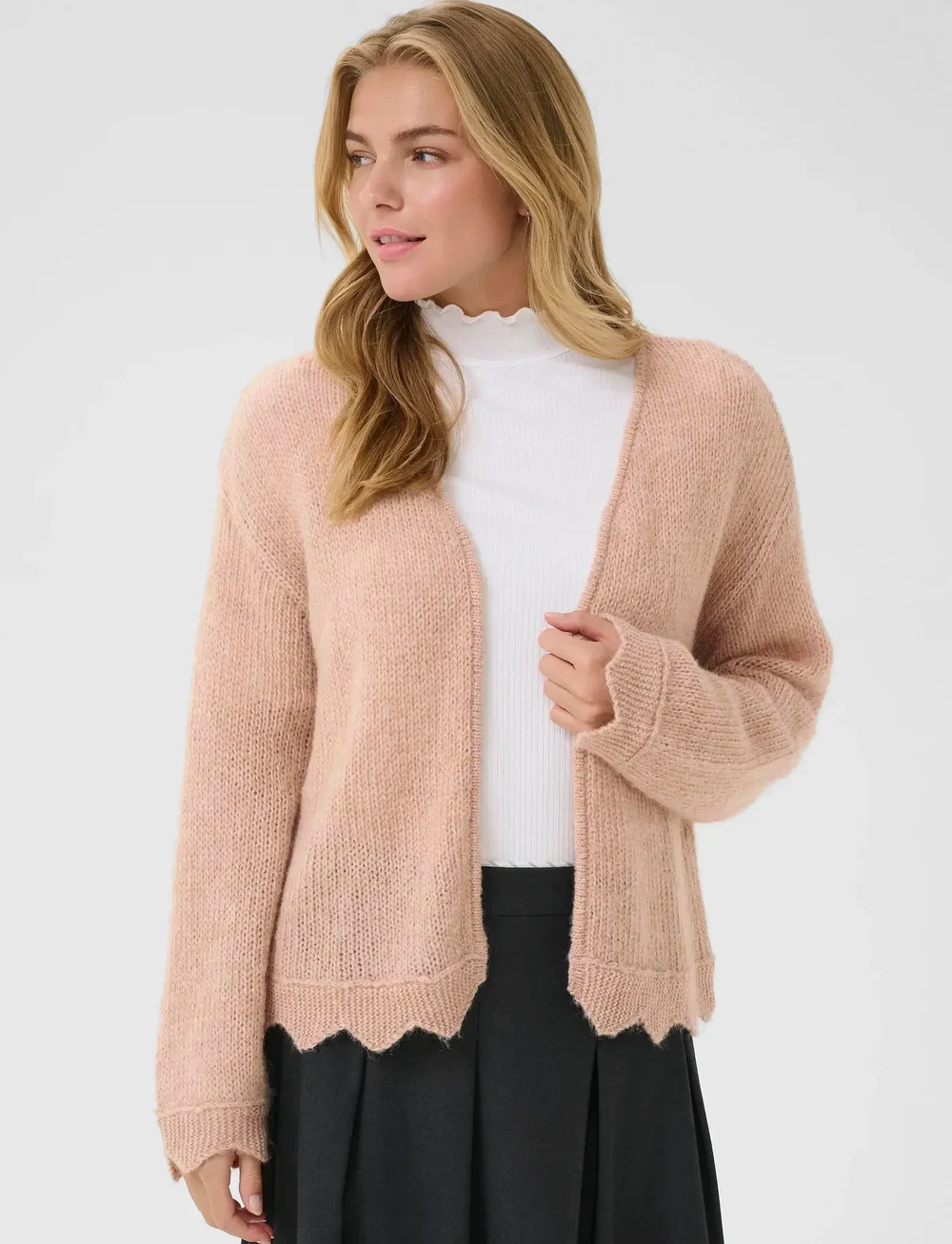 Cream - CRNiso cardigan - koftor - rose dust - 0