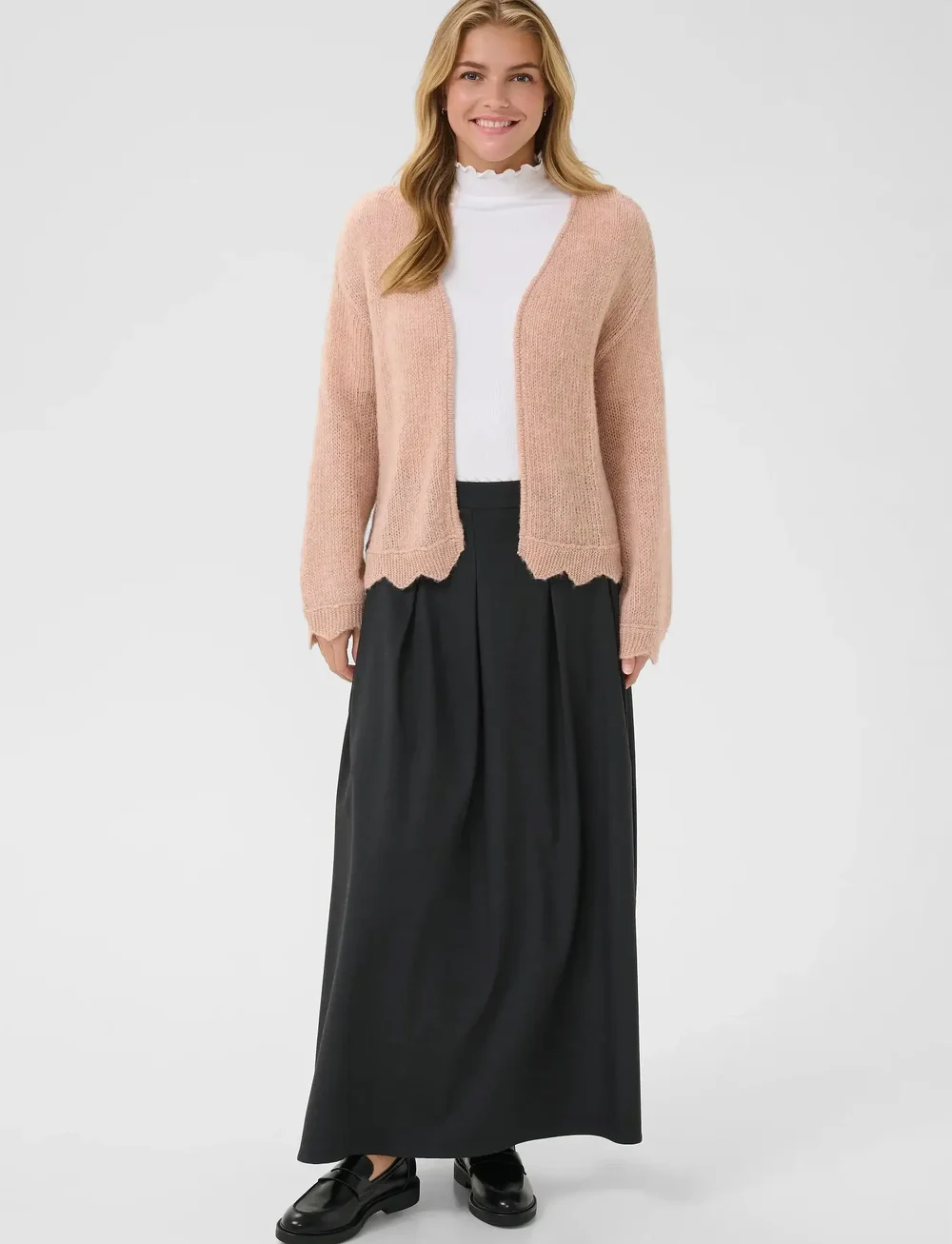 Cream - CRNiso cardigan - koftor - rose dust - 3