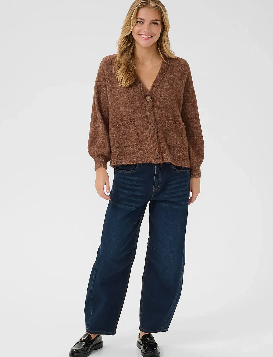 Cream - CRBlues OZ cardigan - cardigans - sorrel horse melange - 3