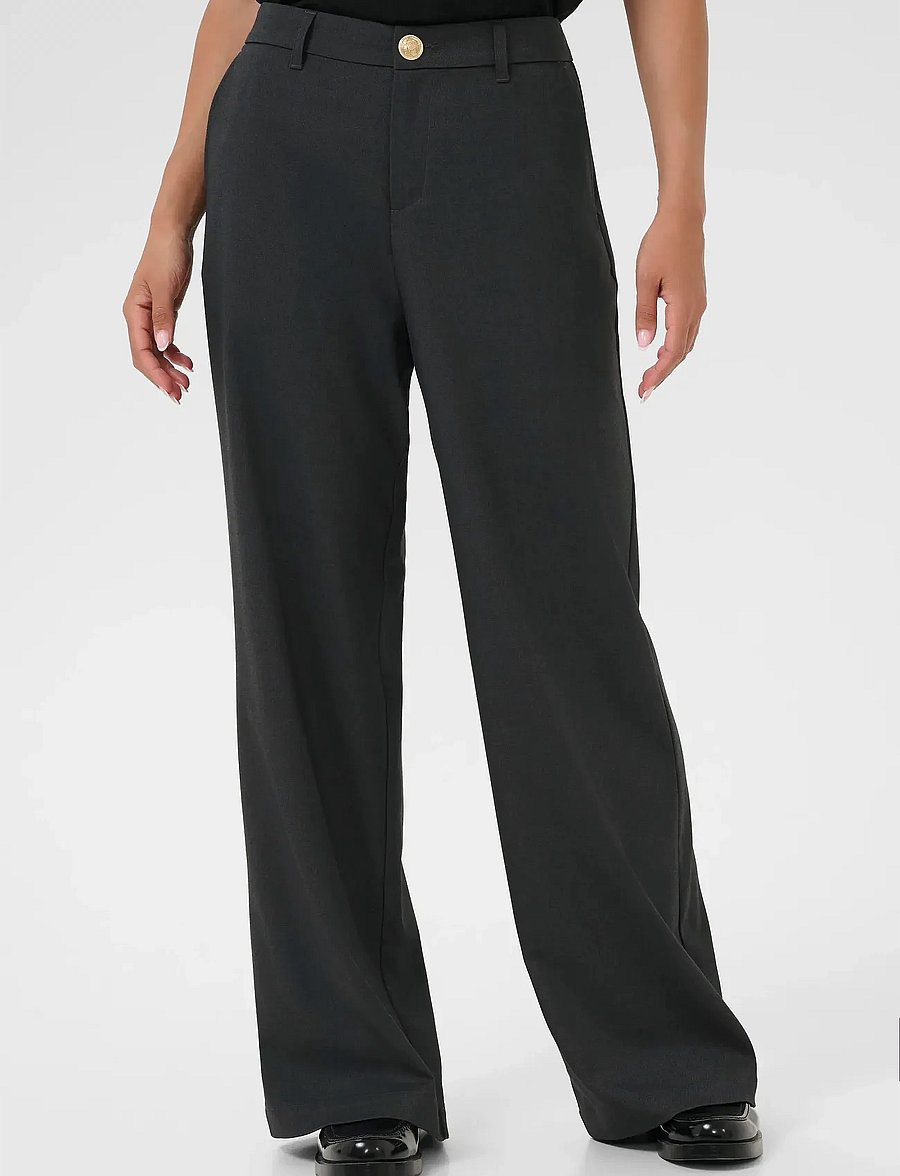Cream - CRBabeth Bencon Pant - kostymbyxor - dark grey melange - 0