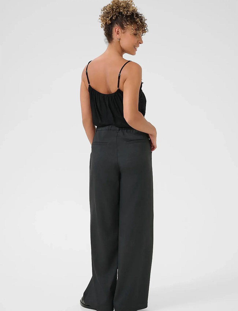 Cream - CRBabeth Bencon Pant - kostymbyxor - dark grey melange - 4